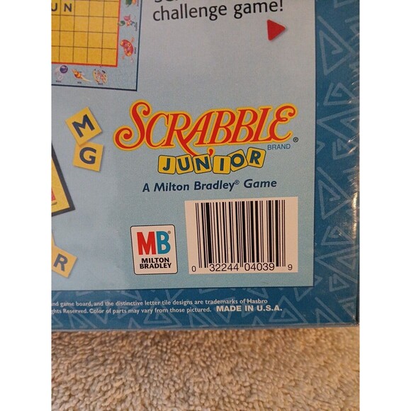 Vintage Scrabble Junior Milton Bradley Family Board Game 1999 ed. Ages 5+ - Picture 7 of 7